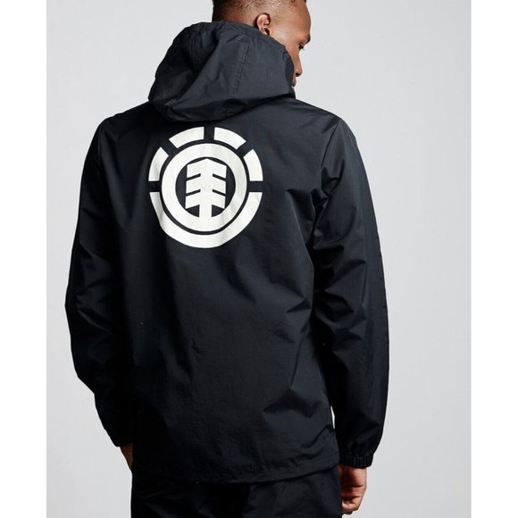 Element Other - $65 Element Men’s Alder Primo Hooded Coach Jacket In Black Light Weight Size S